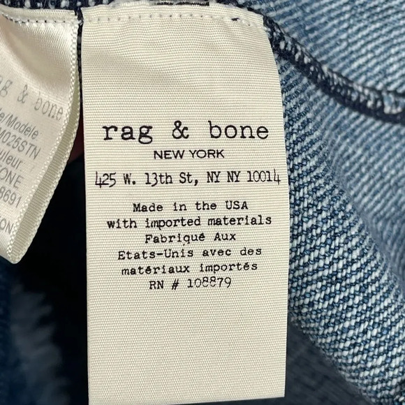 RAG & BONE Denim T-Shirt Dress small - Picture 9 of 11